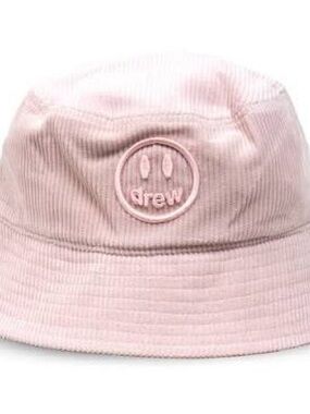 drew Pink Corduroy Bucket Hat